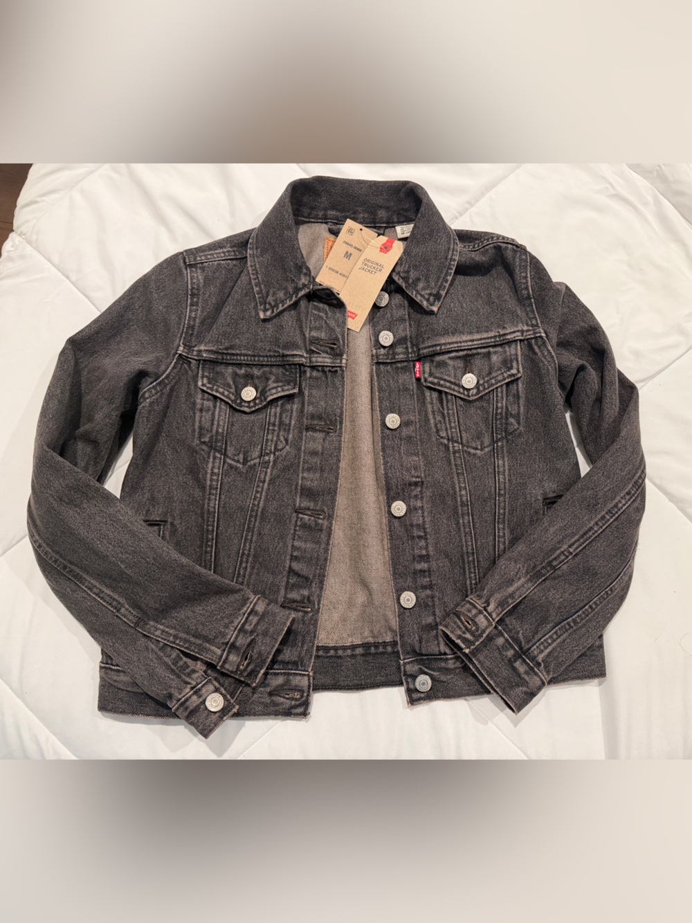 Levi's Washed Black Denim Jacket
